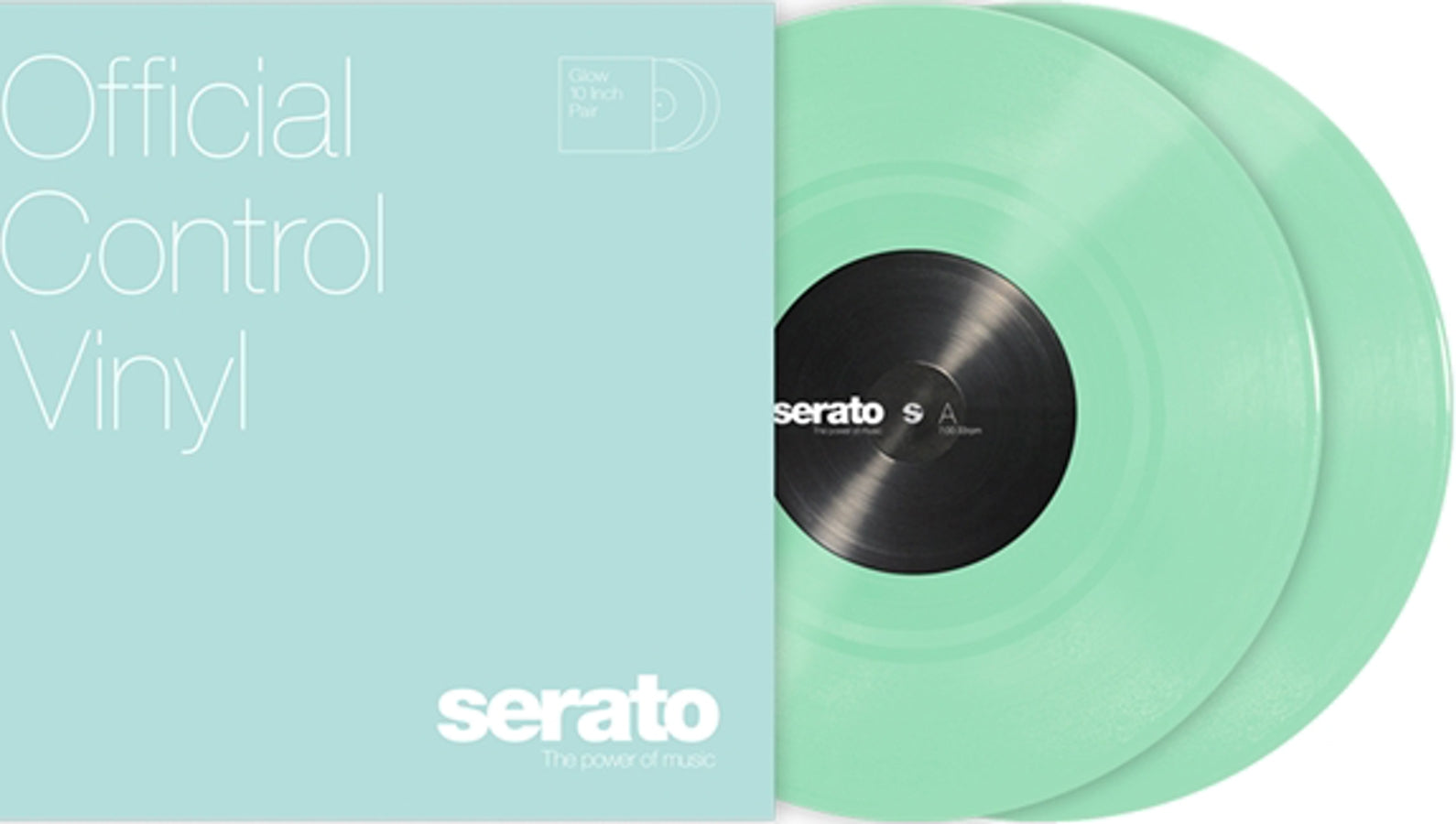 10" Serato SC Control Vinyl GLOW IN DARK (pair)