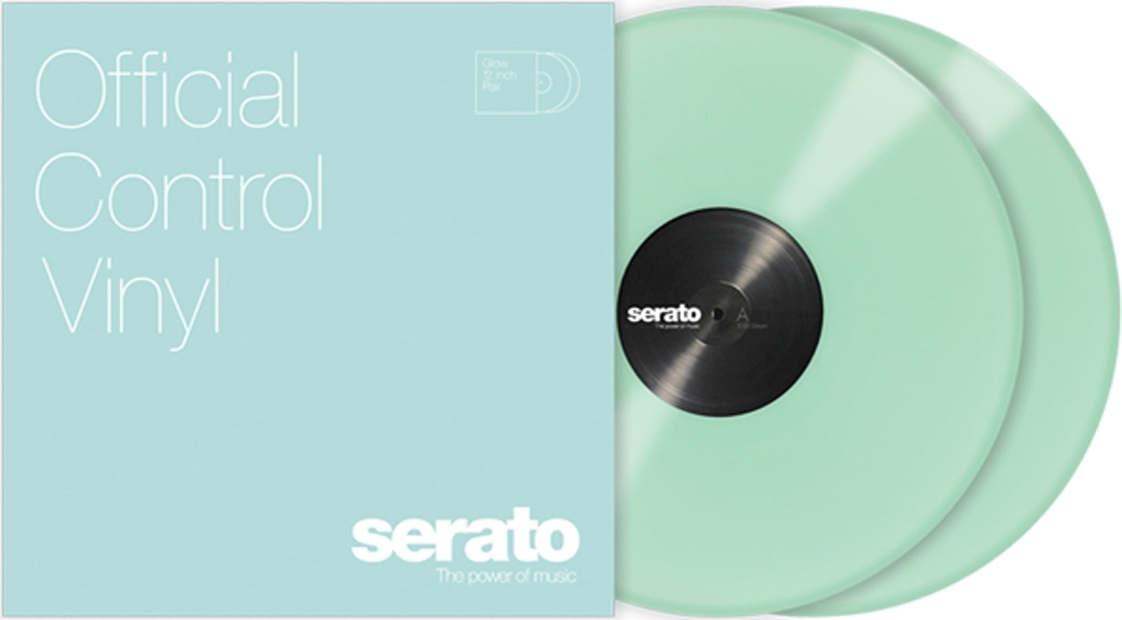 12" Serato SC Control Vinyl Glow In The Dark (pair)