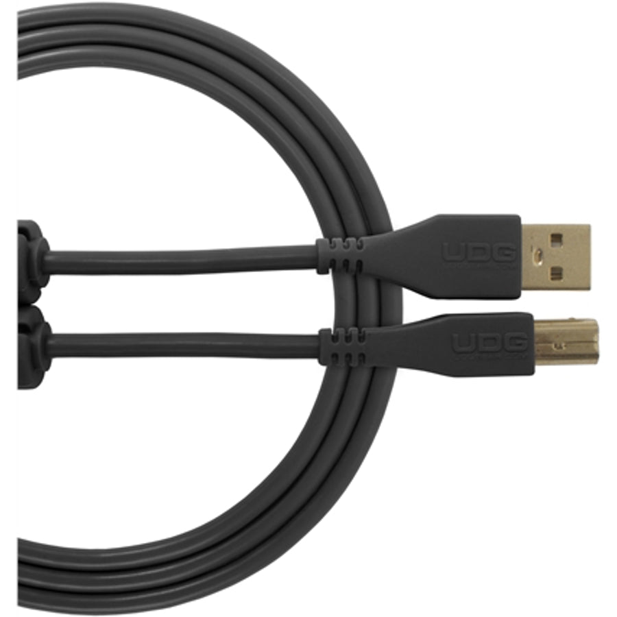 UDG Ultimate USB2 Cable A-B Black Straight 1m