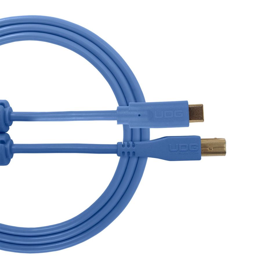 UDG Ultimate Cable USB 2.0 C-B Blue Straight 1.5m